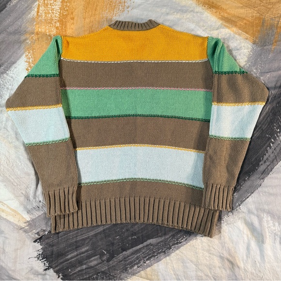 Zara Men’s V-neck color block sweater - Picture 8 of 11